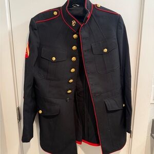 Men's Black Military Style Jacket